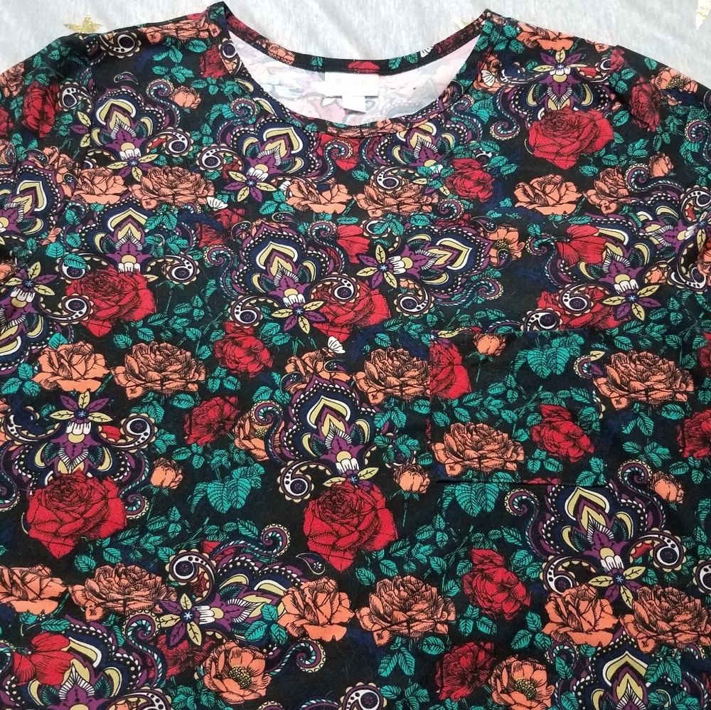XL LuLaRoe Carly swing dress leggings material